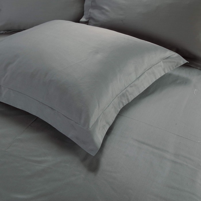 Джонатан (темно серый) Комплект постельного белья сатин Евро 4н