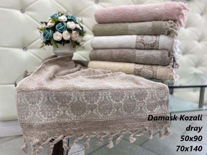 DAMASK KOZALI DRAY 50х90 (ассорти) Пол. Махровое 1х6