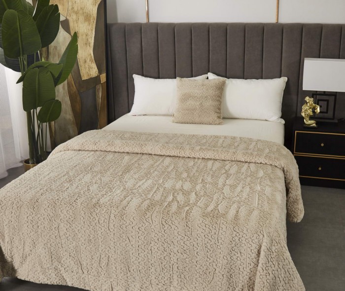 Теодор (беж) Покрывало 160х220