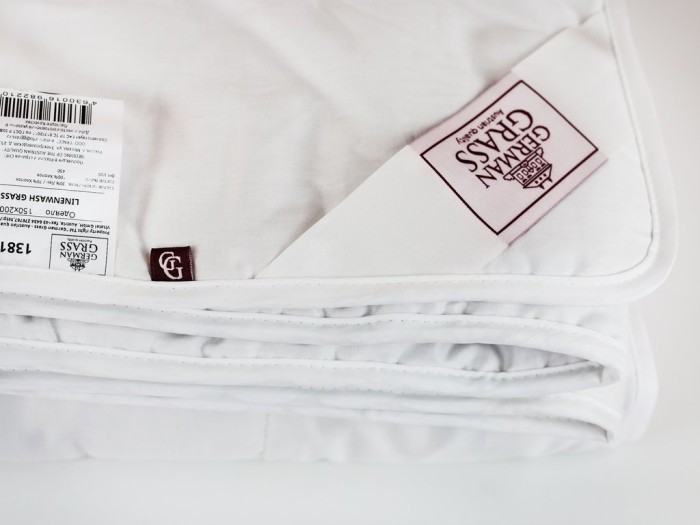 Одеяло стеганое Linenwash grass "Освежающий сон" лёгкое 160х220