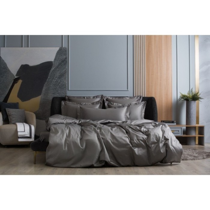 Простыня на резинке Graphite Allure Grass 140х200x40