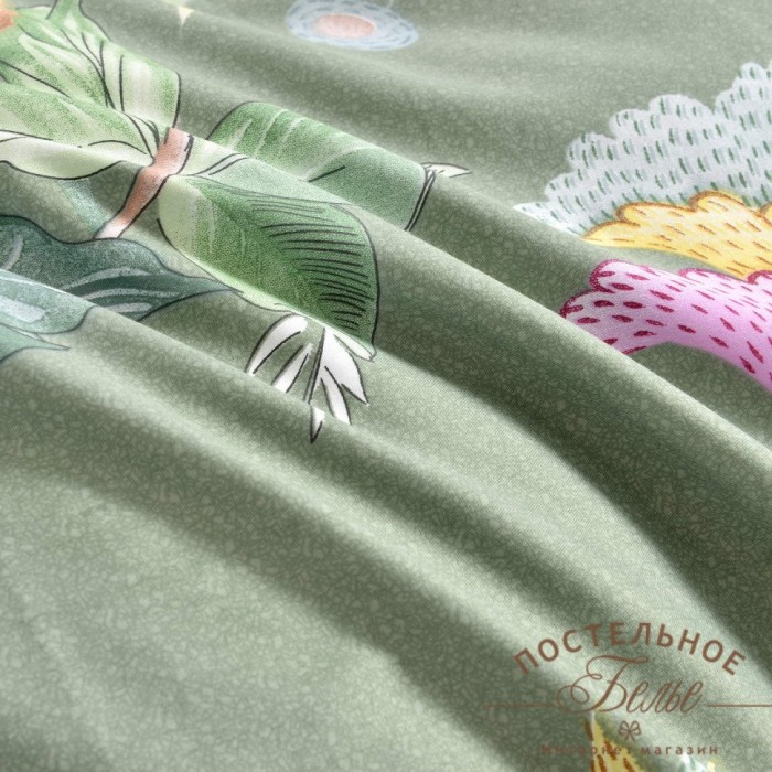Клотильда Комплект постельного белья сатин Евро 4н