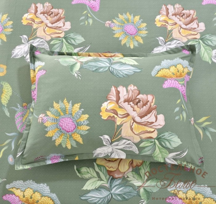 Клотильда Комплект постельного белья сатин Евро 4н