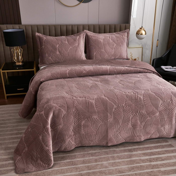 Ноэль (пепел роза) Покрывало 240х260