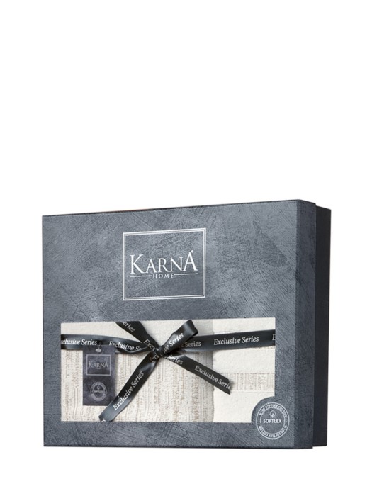 Комплект махровых полотенец "KARNA" MORANO 50x90-70х140 см Темно-Серый