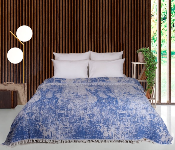 Плед Кипарис синий 200x240