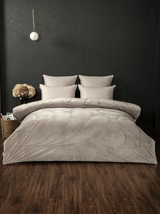 Комплекты для сна Эльба (бежевый графит) АВС Cotton Евро