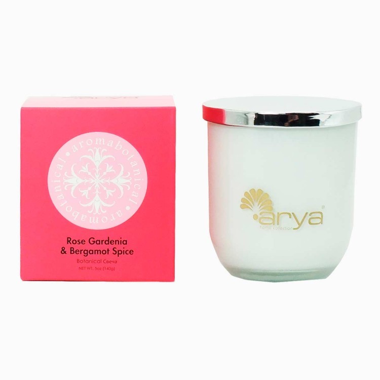 Ароматическая Свеча Arya Rose Gardenia & Bergamot