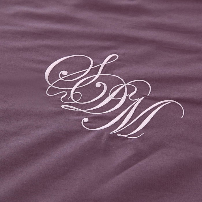 Джонатан (темно фиолет) Комплект постельного белья сатин Евро 4н