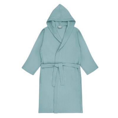 Naomi (ментол) XL (р.58-60) Халат вафельный с капюшоном
