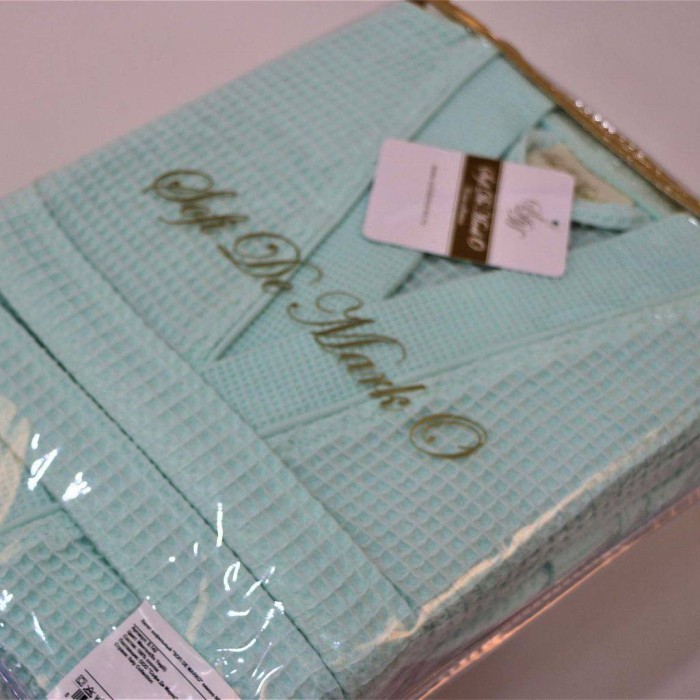 NEVA  XL (ментол) Халат вафельный кимоно