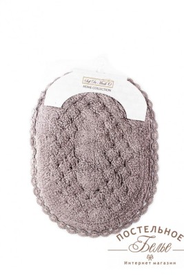 AVRORA мокко Коврик для ванной кружевной 60х100см