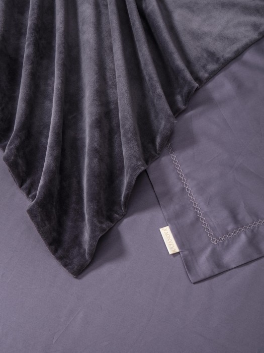 Комплекты для сна Lindor Premium (аметист платина) Cotton Семейный