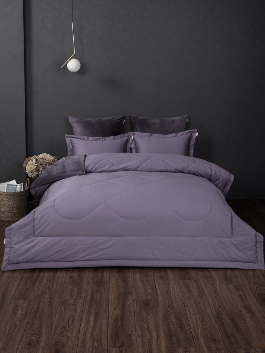 Комплекты для сна Lindor Premium (аметист платина) Cotton Семейный