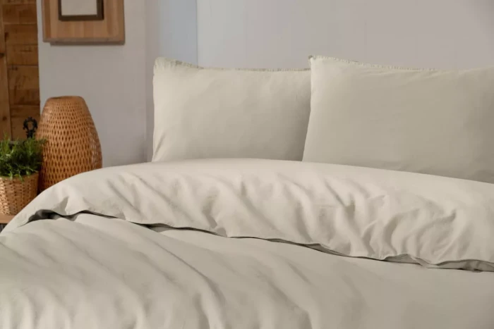 Постельное Белье Arya Natural Stone Washed 160x220 Бежевый