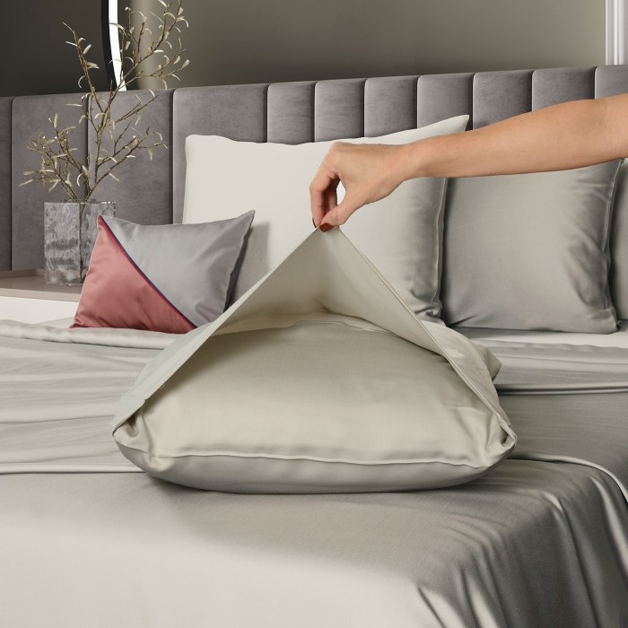 Простыня на резинке Sharmes "Bamboo", 160х200 (галька)