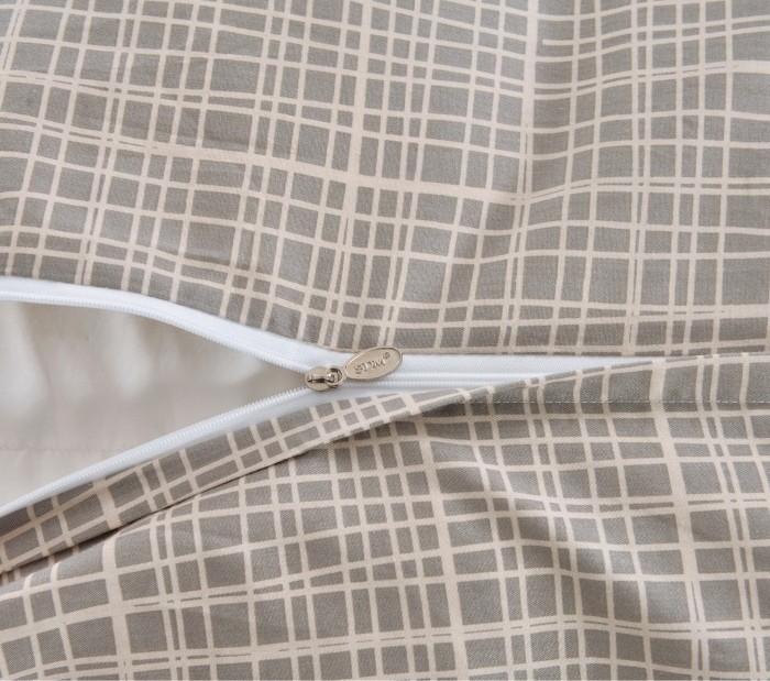 Арландо (беж) Комплект постельного белья сатин Евро 4н