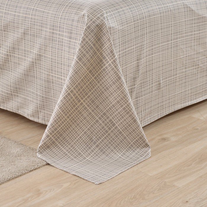 Арландо (беж) Комплект постельного белья сатин Евро 4н