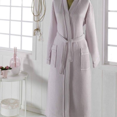 NEVA  XL (светло сирень) Халат вафельный кимоно