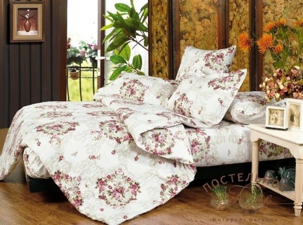 Постельное белье Valtery поплин A-132 евро