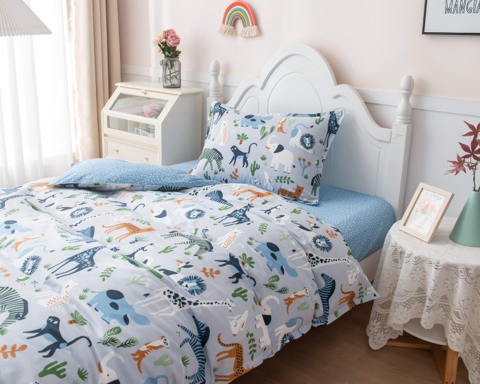 Саванна (синий) Комплект постельного белья Детский