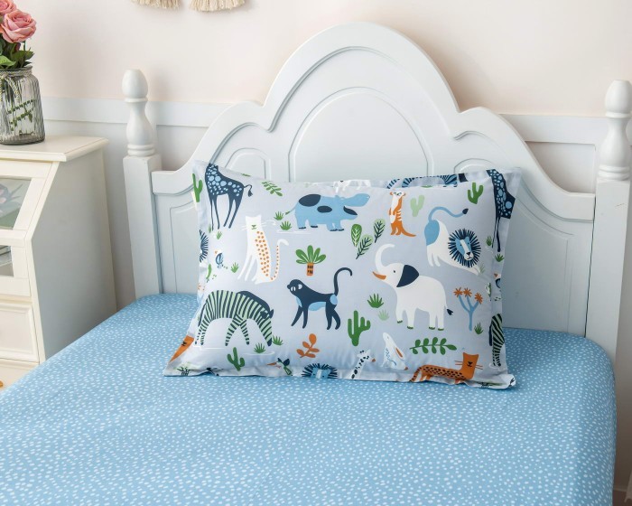 Саванна (синий) Комплект постельного белья Детский