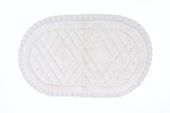 RACHEL (крем) Набор ков. для ванной кружевной 60х100 и 50х70