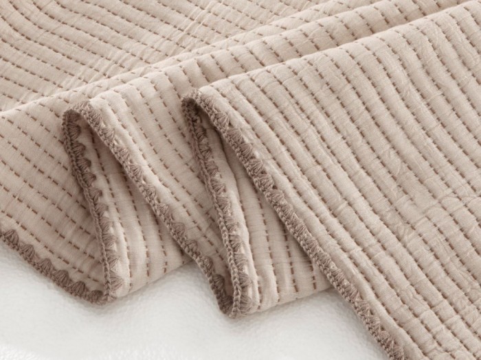 Плед Asabella хлопковый муслин, наполнитель искусственный шелк 240х220 см,2405-OML