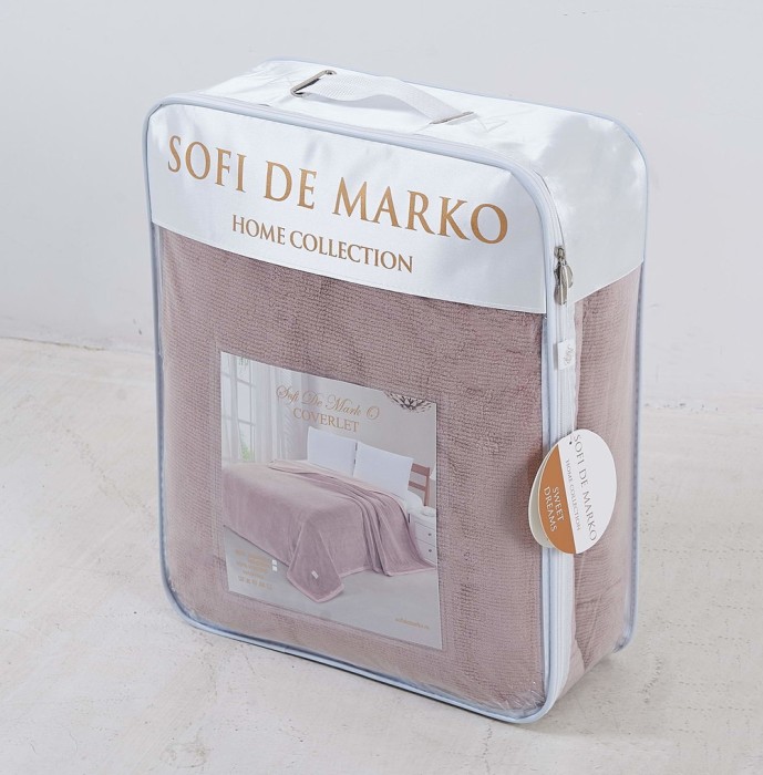 Стелла (розовая) Покрывало 160х220