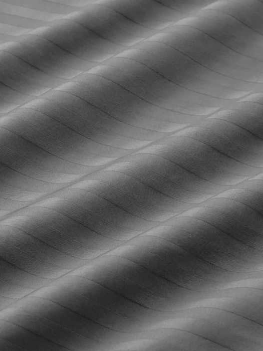 Постельное белье Arya из Страйп Сатина 2 Сп. 200x220 Vip Серый