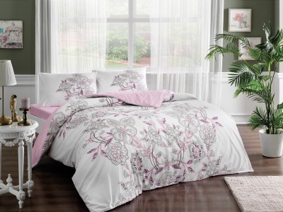 Постельное белье TAC RANFORCE LUCY полуторное розовый