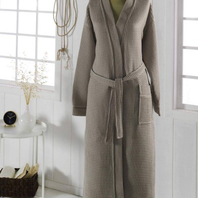 NEVA XL (кофе) Халат вафельный кимоно