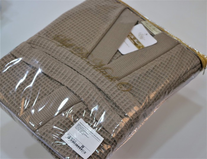 NEVA XL (кофе) Халат вафельный кимоно
