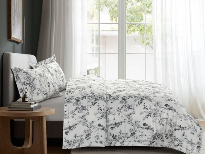 Комплект с летним одеялом евро м из египетского хлопка Premium 200х220 см, 2368-OMP 