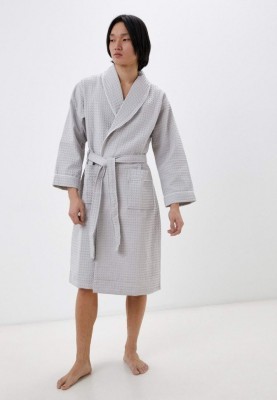 Герман (светло серый) XL Халат вафельный