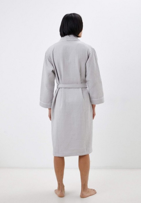 Герман (светло серый) XL Халат вафельный