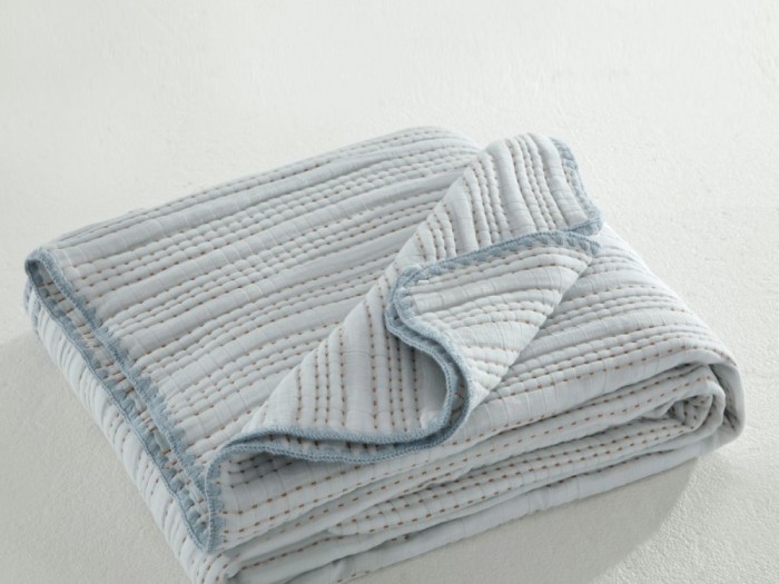 Плед Asabella хлопковый муслин, наполнитель искусственный шелк 180х220 см, 2406-OSL