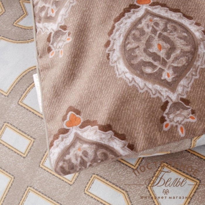 Антуан (беж) Комплект постельного белья модерн Евро 4н