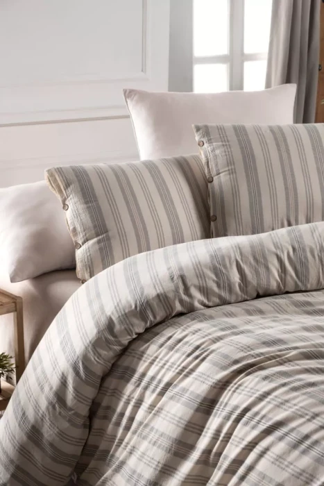 Постельное белье Arya Yarn Dyed 200x220 Kali Кремовый