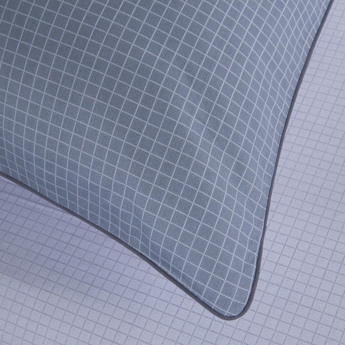 Тюдор-Нитрон (серый) Комплект постельного белья сатин Евро 4н