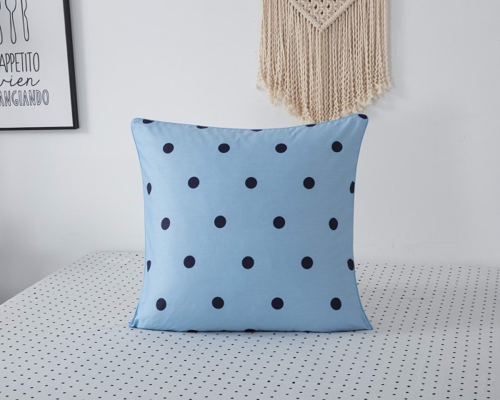 Росси (голубая) Комплект постельного белья сатин Евро 4н