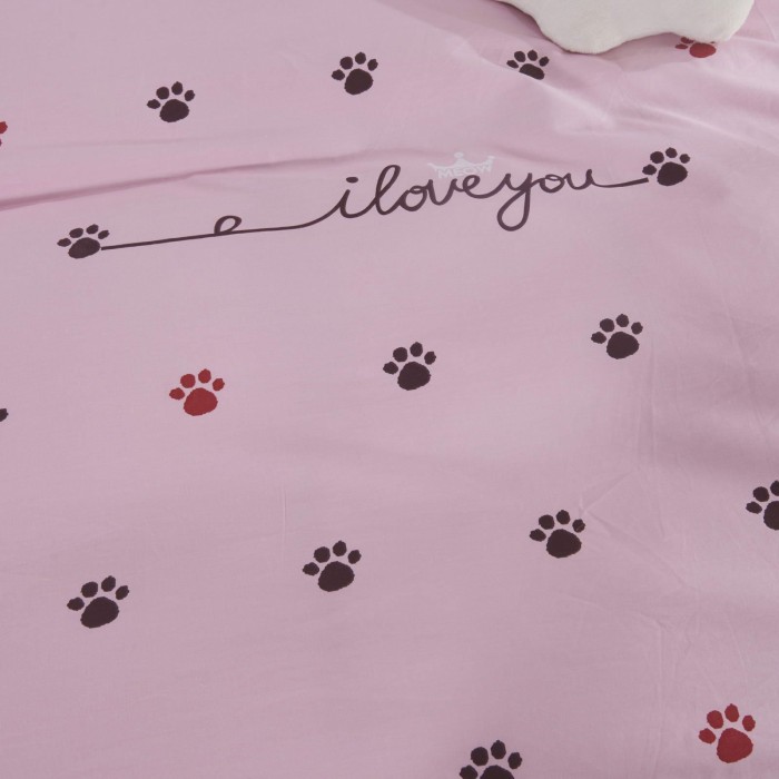 Лапки (розовые) Комплект постельного белья детский