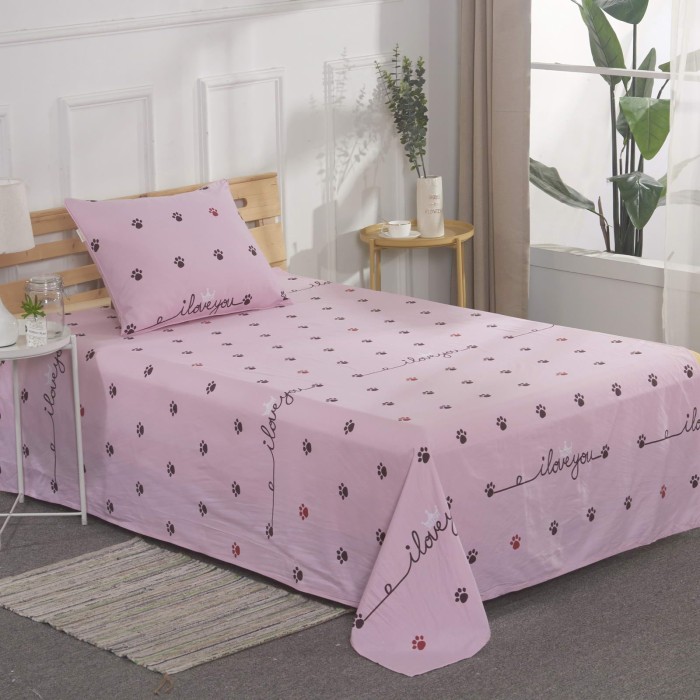 Лапки (розовые) Комплект постельного белья детский