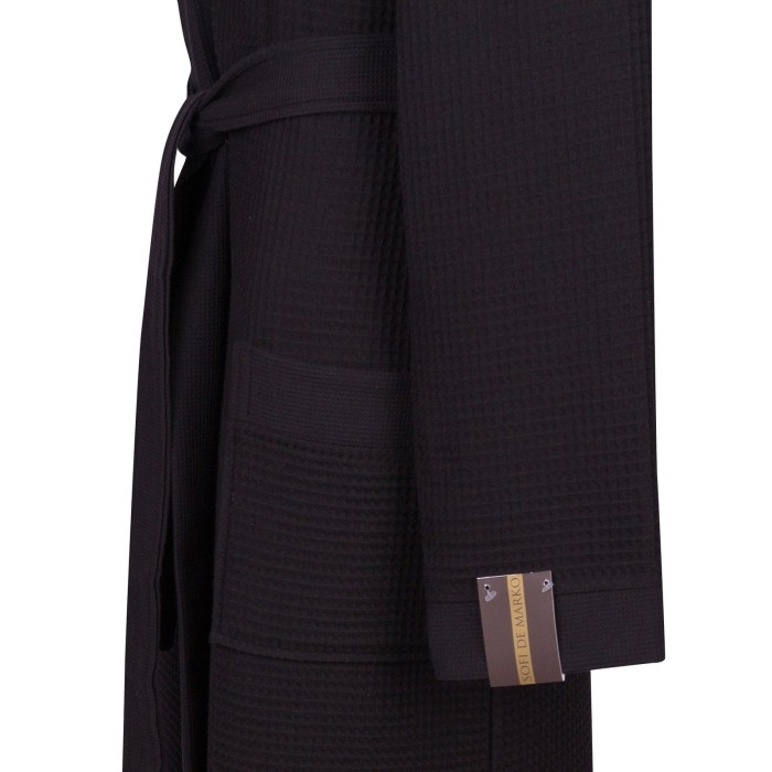 Гамлет (черный) М Мужской Халат с капюшоном