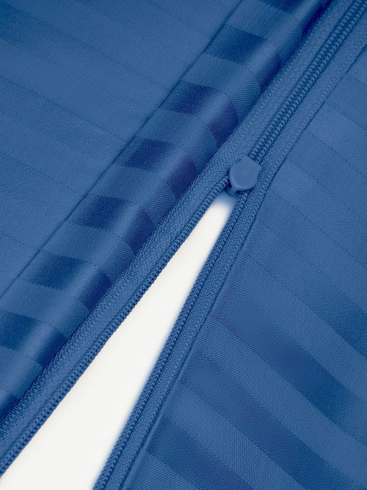 Постельное белье Arya Vip из Страйп Сатина 2 Сп. 200x220 Темно-синий