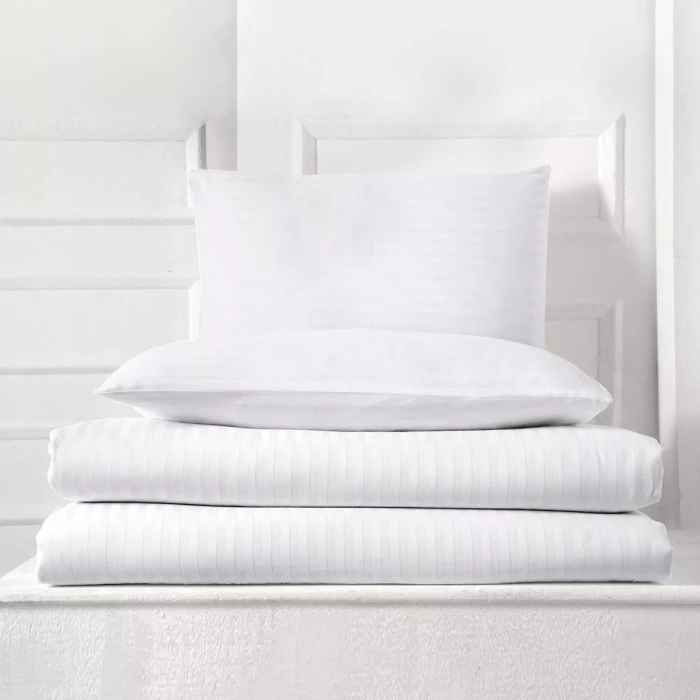 Постельное Белье Arya из Сатина 1,5 Сп. 160X220 Otel Белый