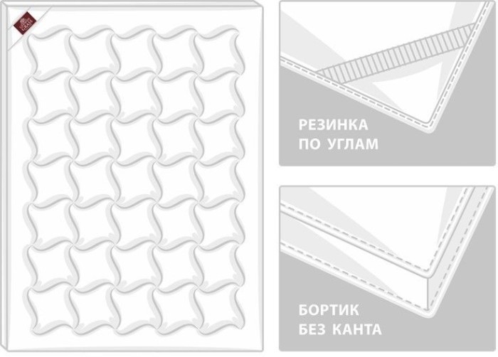 Наматрасник - топпер TOPPER COTTON GRASS всесезонный 140х200