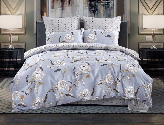 Постельное белье Арнелла (жемчуг голубой) евро