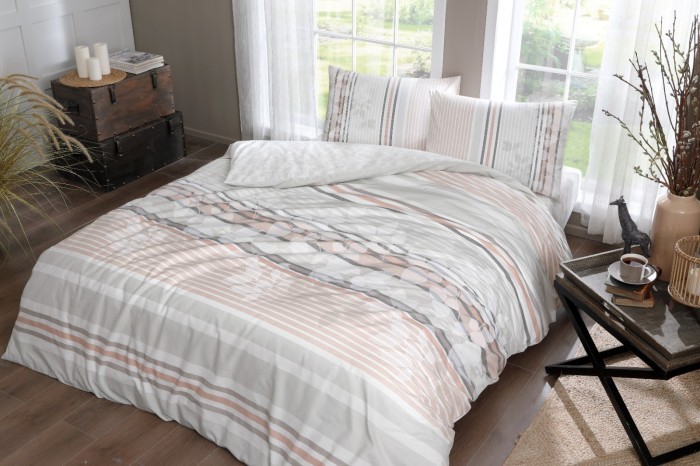 Постельное белье TAC RANFORCE MELANIE полуторное серый