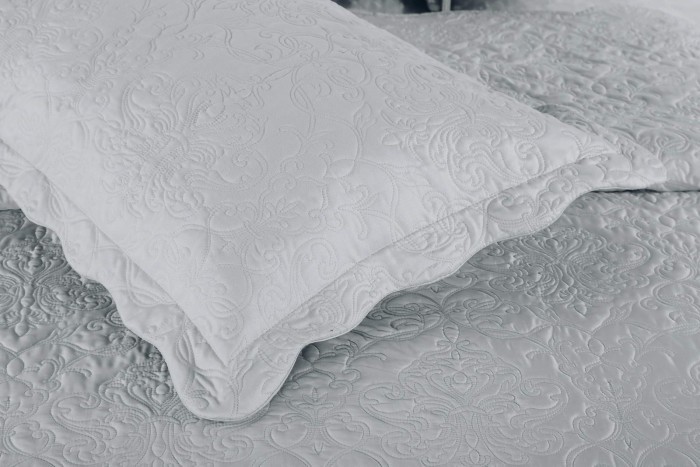 Устина (серая) Покрывало 230х250